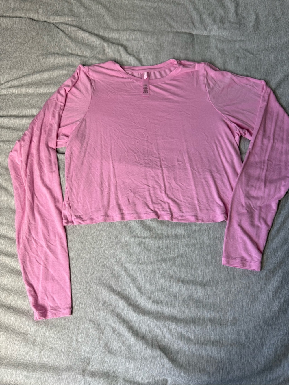 SKIMS Women’s Long Sleeve Crop Top - Pink
